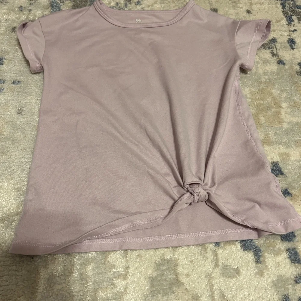 Girls lavender  T-Shirt and Tie-Dye Shorts Set